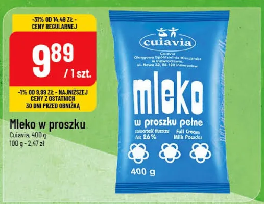 Mleko w proszku pełne promocja w POLOmarket