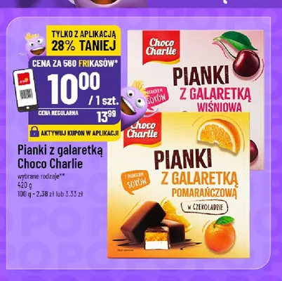 Pianki z galaretką pomarańczową Choco Charlie promocja w POLOmarket