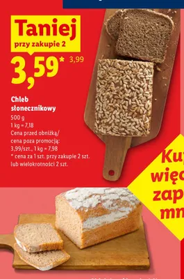 Chleb słonecznikowy promocja w Lidl