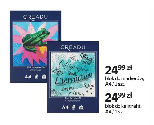 Blok do markerów A4 Creadu promocja w Empik