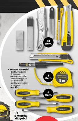 Zestaw nożyków wielofunkcyjnych 33 elementy promocja w Netto