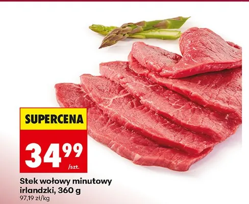 Stek wołowy minutowy irlandzki promocja w Biedronka
