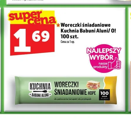 Woreczki śniadaniowe Kuchnia Babuni O! promocja w TOPAZ