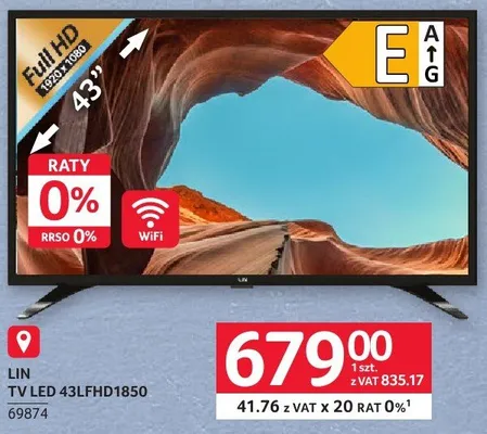 TV LED 43LHD1850 LIN promocja w Selgros