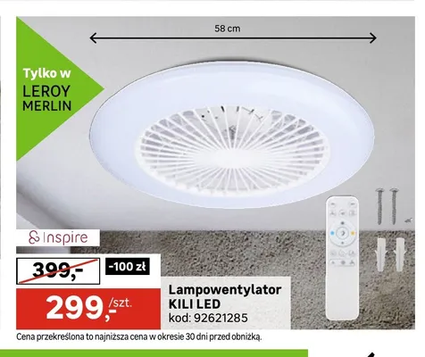 Lampowentylator KILI LED promocja w Leroy Merlin