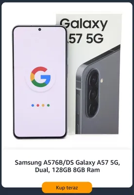 Smartfon Samsung Galaxy A57 5 g promocja w Amazon