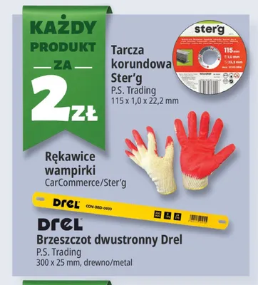 Brzeszczot dwustronny Drel promocja w Leclerc
