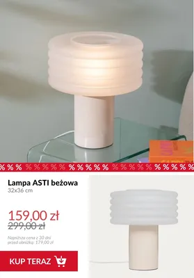 Lampa Asti beżowa promocja w Homla