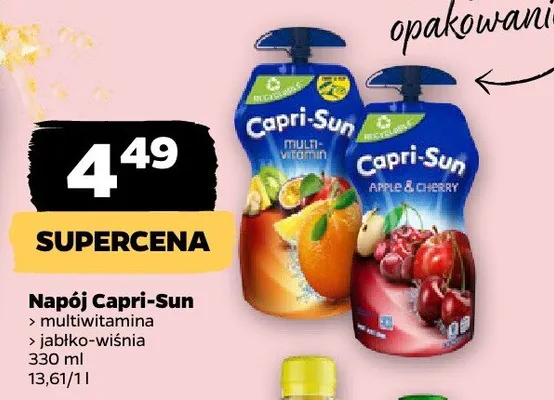 Napój Capri-Sun multiwitamina promocja w Netto
