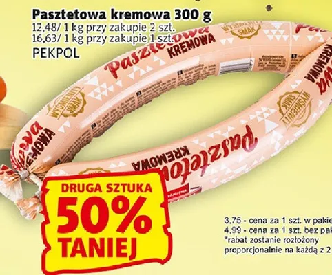 Pasztetowa kremowa Pekpol promocja w Prim Market