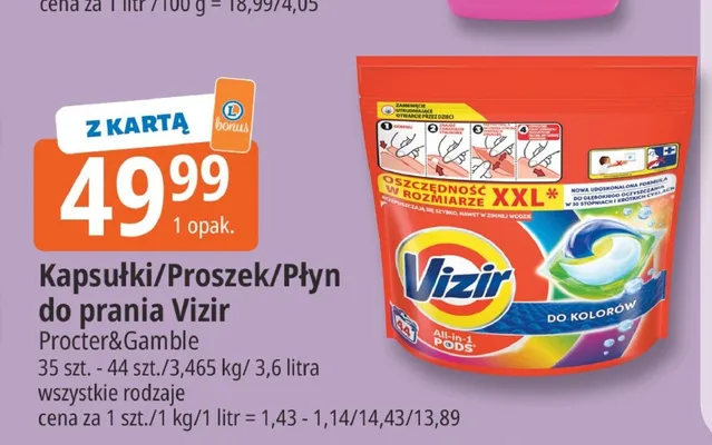 Płyn do prania Vizir promocja w Leclerc