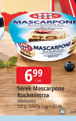 Serek mascarpone Kuchmistrza Mlekovita promocja w Leclerc