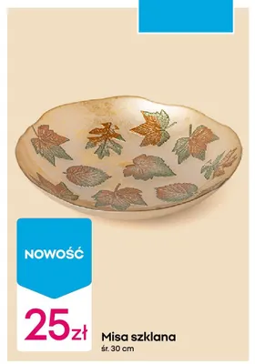 Misa szklana śr. 30 cm promocja w Pepco