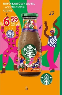 Napój kawowy Starbucks Frappuccino 250 ml wszystkie smaki promocja w Selgros