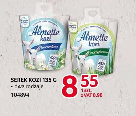 Serek kozi Almette promocja w Selgros