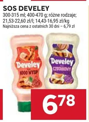 Sos develey różne rodzaje promocja w Stokrotka