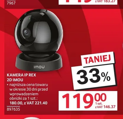 Kamera IP Rex 2D IMOU promocja w Selgros