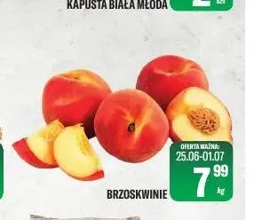 Brzoskwinie promocja w Tomi Markt