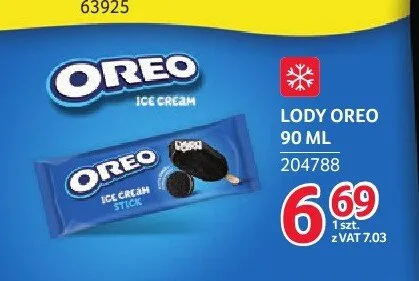 Lody Oreo promocja w Selgros