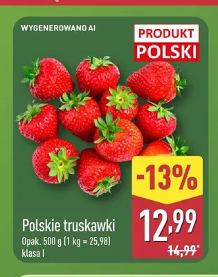 Truskawki polskie promocja w Aldi