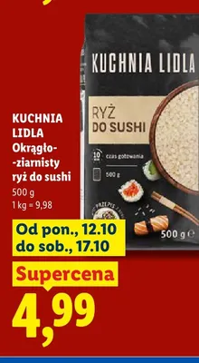 Ryż do sushi okrągłoziarnisty Kuchnia Lidla promocja w Lidl