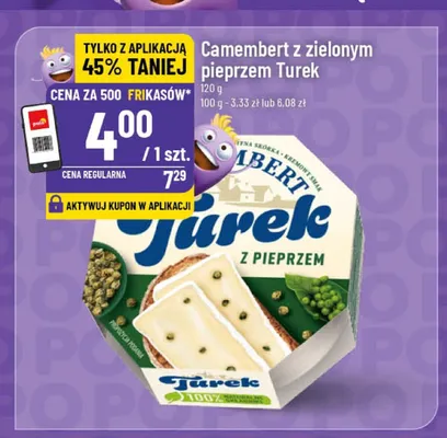 Camembert z zielonym pieprzem Turek promocja w POLOmarket