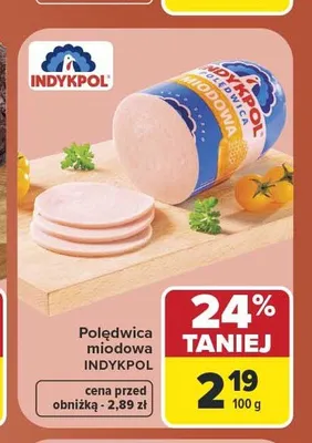 Polędwica miodowa Indykpol promocja w Carrefour