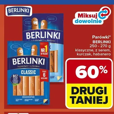 Parówki Berlinki promocja w Carrefour