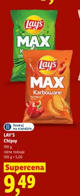 Chipsy kebab po grecku Lay's MAX promocja w Lidl
