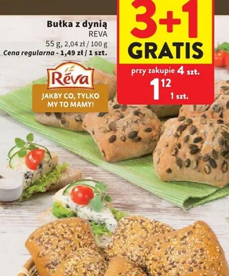 Bułka z dynią REVA promocja w Intermarche