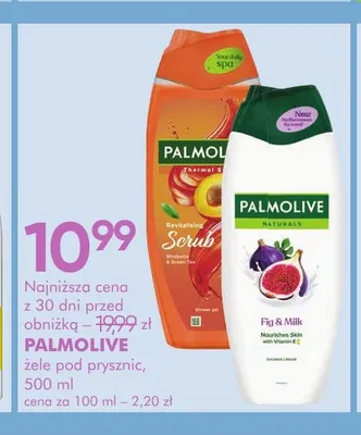 Żel pod prysznic Palmolive Thermal Spa Revitalising Massage promocja w Super-Pharm