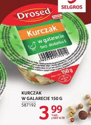 Kurczak w galarecie bez dodatku E Drosed promocja w Selgros