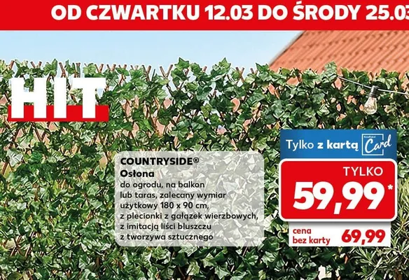 Osłona do ogrodu na balkon lub taras promocja w Kaufland