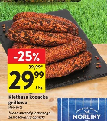 Kiełbasa kozacka grillowa Pekpol promocja w Intermarche