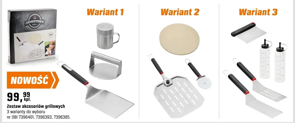 Zestaw akcesoriów grillowych promocja w OBI