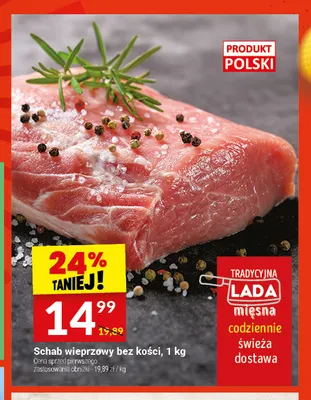 Schab wieprzowy bez kości promocja w Twój Market