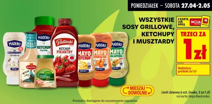 Ketchupy promocja w Biedronka