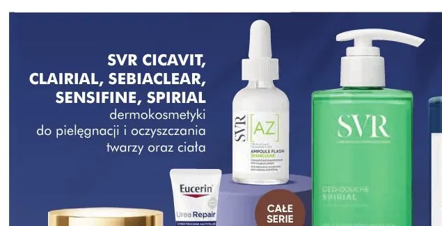Dermokosmetyki do pielęgnacji i oczyszczania twarzy oraz ciała SVR promocja w Super-Pharm