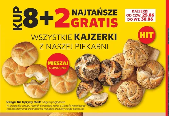 Kajzerki z naszej piekarni promocja w Kaufland