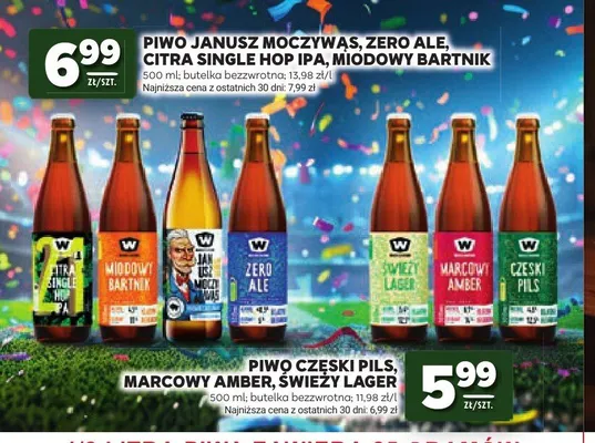 Piwo Czeski Pils promocja w Stokrotka