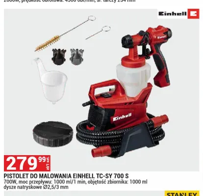 Pistolet do malowania Einhell TC-SY 700 S promocja w Merkury Market