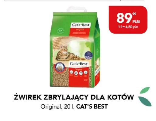 Żwirek zbrylający dla kotów Original promocja w Aquael zoo