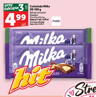 Czekolada Milka promocja w TOPAZ