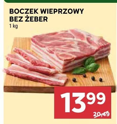 Boczek wieprzowy bez żeber promocja w Stokrotka