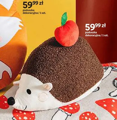 Poduszka dekoracyjna jeżyk Hello Autumn promocja w Empik