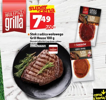 Stek z udźca wołowego Grill House marynata bałkańska promocja w TOPAZ