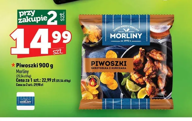 Piwoszki skrzydełka z kurczaka Morliny promocja w TOPAZ