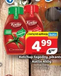 Ketchup łagodny Kotlin promocja w Delfin