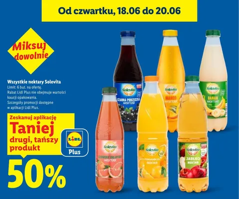 Nektar Solevita Pomarańcza promocja w Lidl