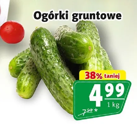 Ogórki gruntowe promocja w Prim Market
